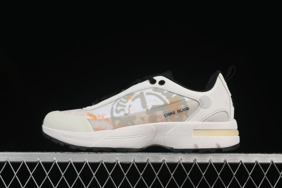 Stone Island Grime Panelled Low-Top Lifestyle Sneakers - 79FWS0303