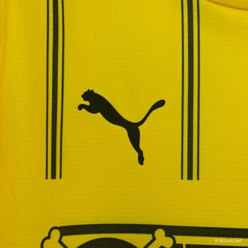 25/26 Borussia Dortmund Yellow with One Piece Design Jersey