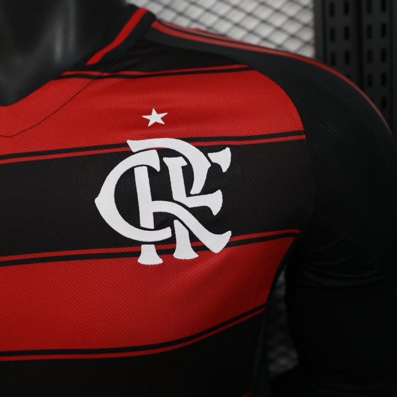 Player Version 25/26 Flamengo Home Long Sleeve Jersey