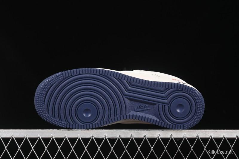 Nike Air Force 1 '07 Low Supreme Collaboration Casual Sneakers with Full-Length Air Cushion - HH7518-074