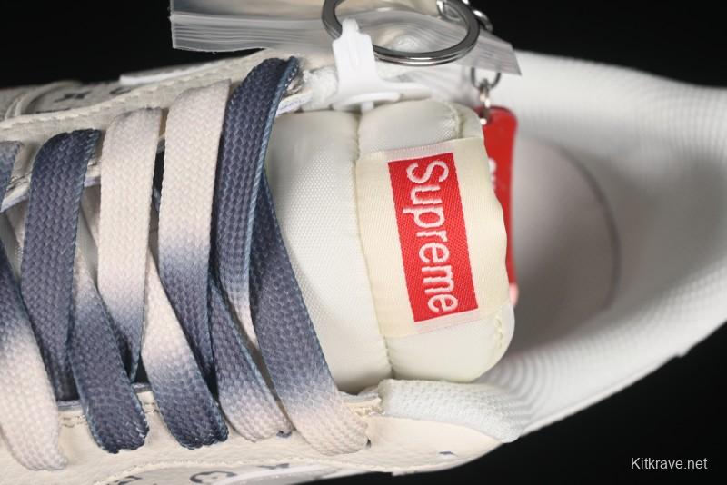 Nike Air Force 1 '07 Low Supreme Collaboration Dual-Tone Grey Print Casual Sneakers - HH7518-077