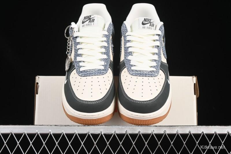 Nike Air Force 1'07 Low Gucci Collaboration Floral Pattern Rubber Sole Casual Sneakers - DF0188-058