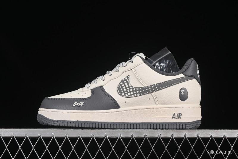 Nike Air Force 1 '07 Low Bape Collaboration Star Swoosh Casual Sneakers - XS1958-570