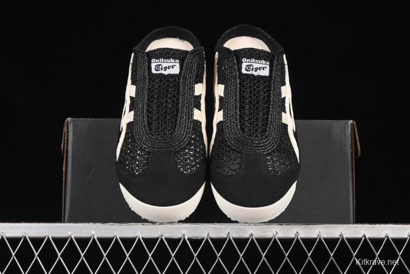 Onitsuka Tiger Mexico 66 Sabot Slip-On Shoes with Breathable Mesh Upper - 1183C123-001