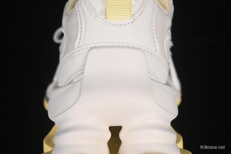 GG-CC Star Same Style Lace-up Hollow Out Dad Shoes with 5cm Height Increasing Sole - G25U9988