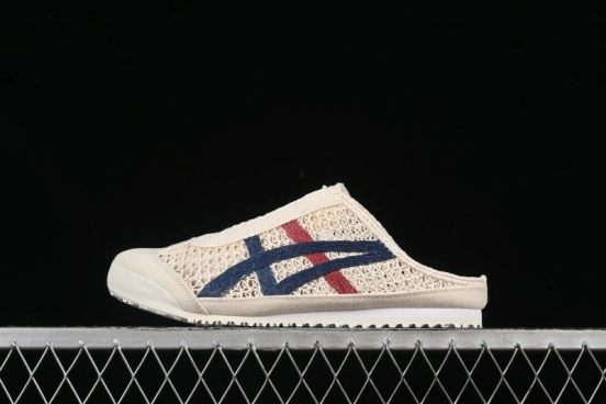 Onitsuka Tiger Mexico 66 Sabot Slip-On Sneakers with Breathable Mesh Upper - 1183C123-100