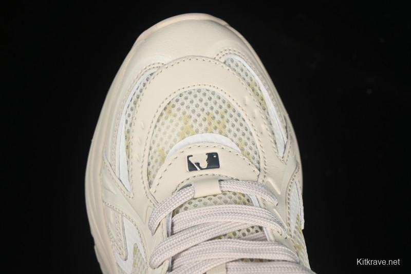 New York Yankees MLB Chunky Curve Runner Monogram Thick Sole Casual Running Shoes - 3ARNSPL5N50BGL