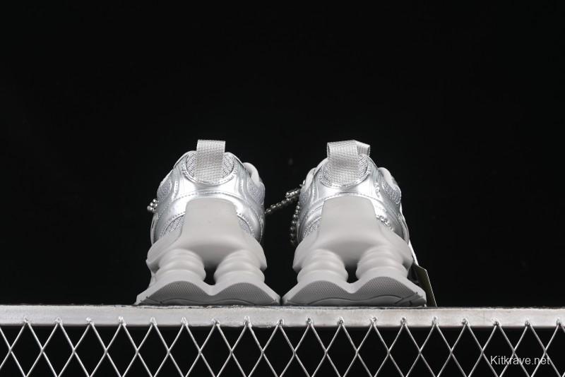 GG-CC Star Same Style Lace-up Hollow Out Dad Shoes with 5cm Height Increase - G25X269