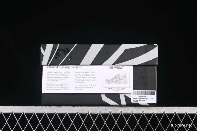 Off-White Be Right Low-Top Lifestyle Sneakers in White Blue - X.E5