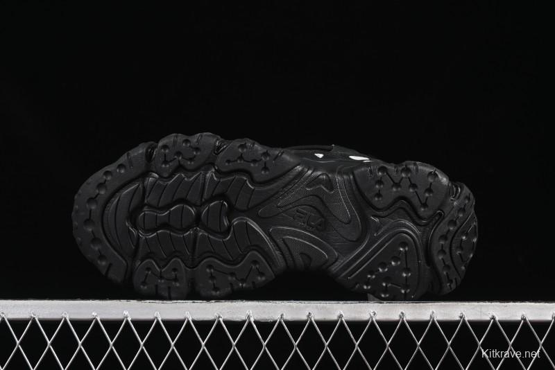 Fila Heritage Fluid Cat Paw 5.0 Retro Dad Shoes with Lace-Up Design - F12M412105FBK