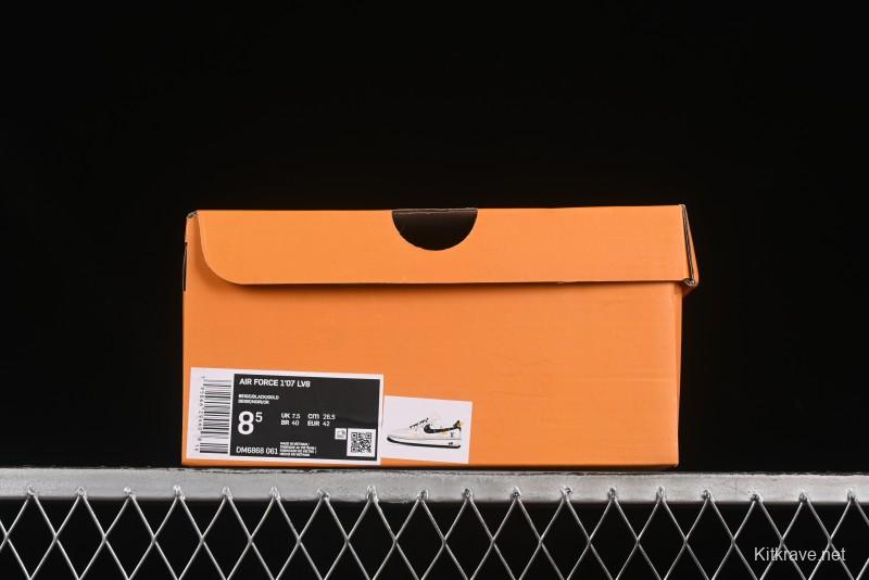 Nike Air Force 1 '07 Low LV Collaboration Blue Swoosh Drawstring Casual Sneakers - DM6868-061