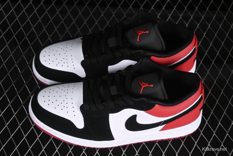 Nike Air Jordan 1 Low "White Black Gym Red" Retro Casual Sneakers - IB8971-106