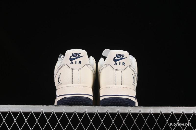 Nike Air Force 1 '07 Low LV Collaboration Black Swoosh Logo Casual Sneakers - XX3168-160