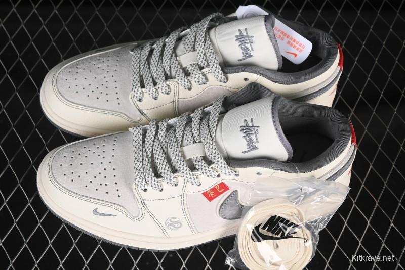 Nike Air Jordan 1 Low Retro Basketball Shoes Snake Year Limited Edition High-End Custom - YX5066-315