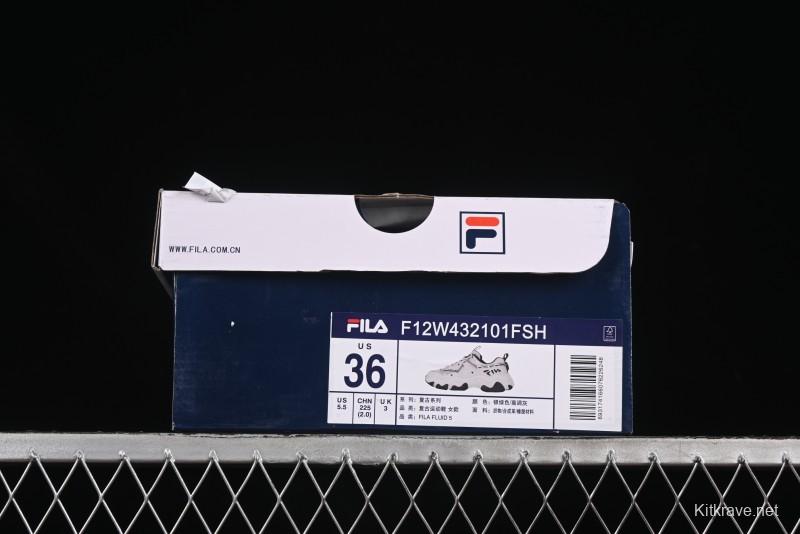 Fila Heritage Fluid Cat Paw 5.0 Retro Dad Shoes with Lace-Up Design - F12W432101FSH