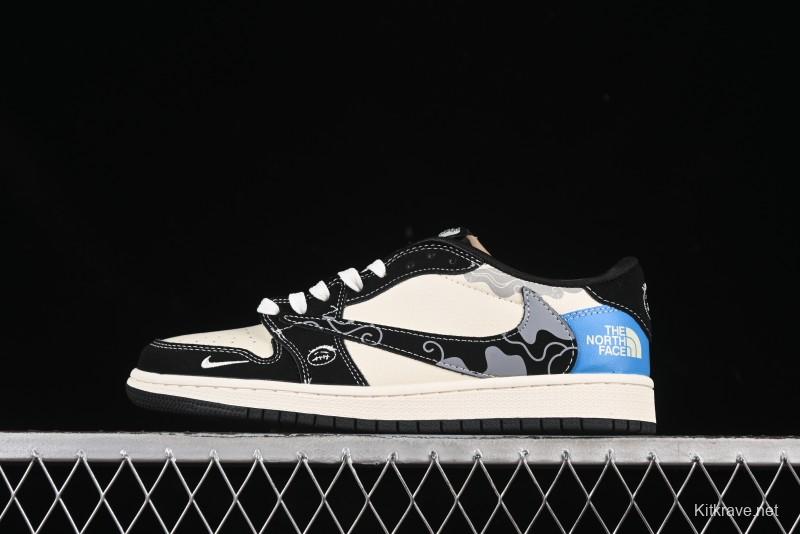 Nike Travis Scott x Fragment Design x Air Jordan 1 Low OG SP AJ1 Collaboration Sneakers - XS2024-052