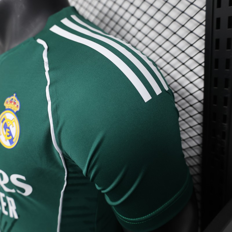 Player Version 25/26 Real Madrid Green with White Trim Jersey