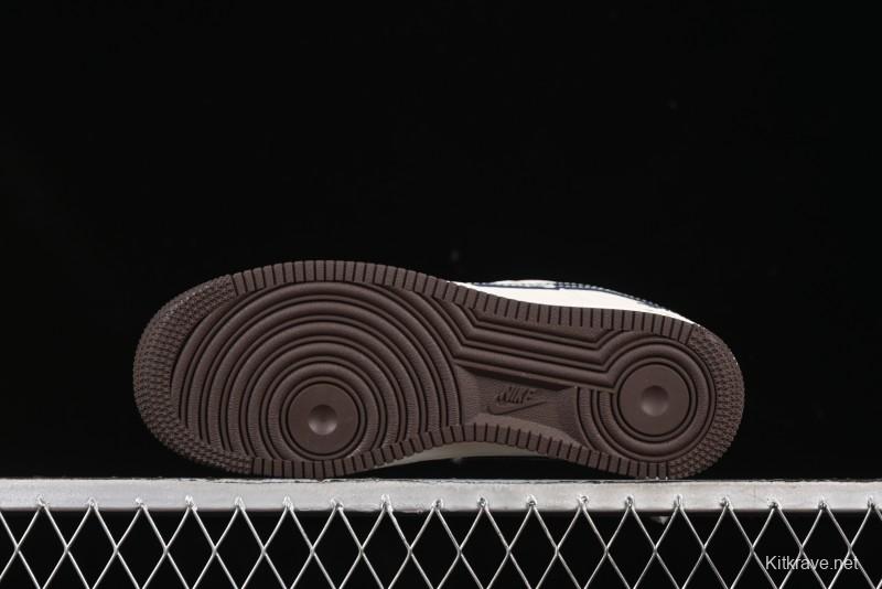 Nike Air Force 1 '07 Low Stussy Collaboration Cartoon Swoosh Casual Sneakers - ZH2598-309