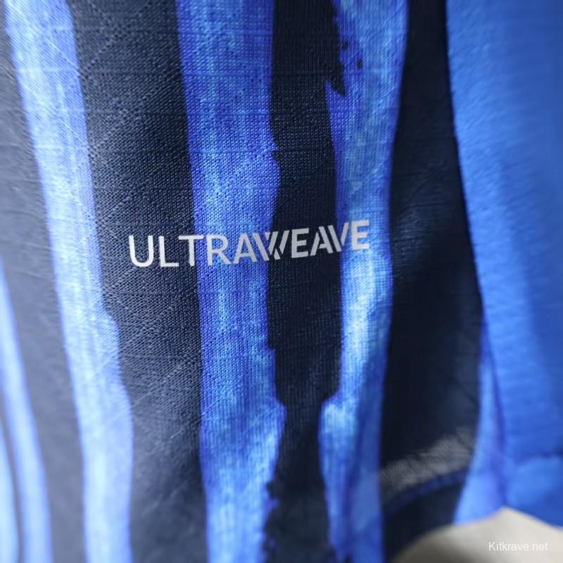 Player Version 25/26 Al Hilal Home Blue with Vertical Stripes Jersey