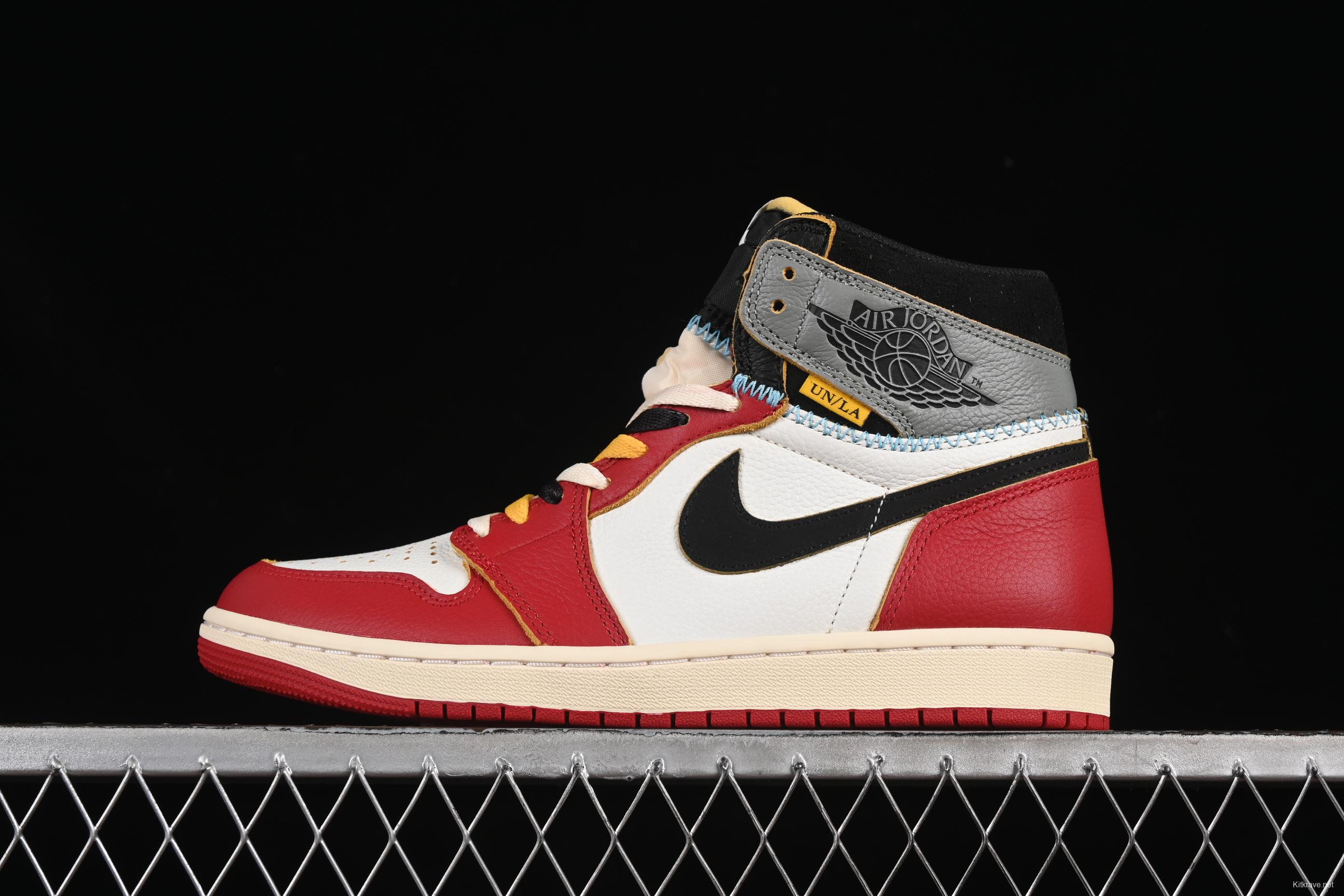 Nike Union x Air Jordan 1 Retro High Basketball Shoes with Chicago-Inspired Design - HV8563-600