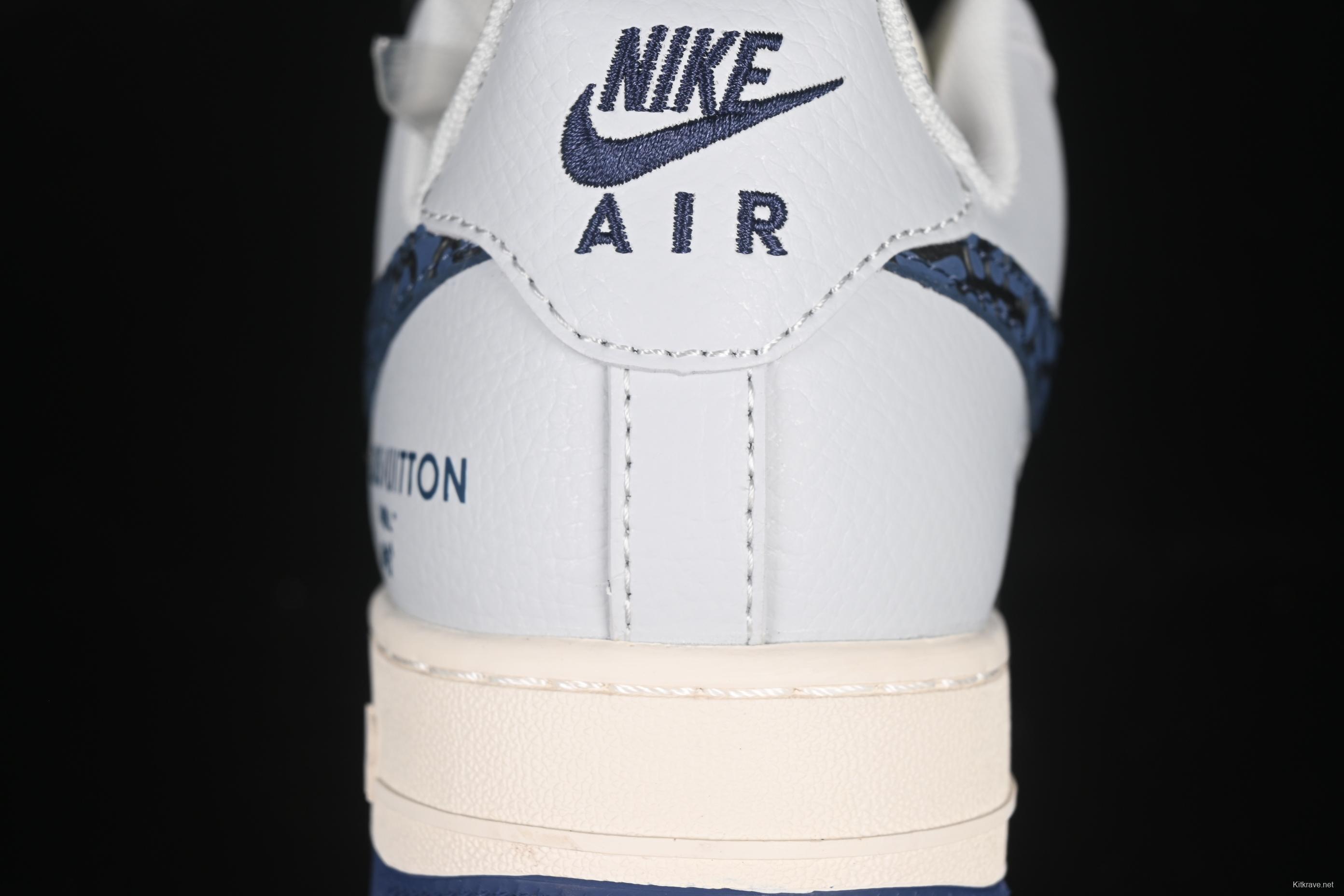 Nike Air Force 1 '07 Low LV Collaboration Blue Stone Grain Casual Sneakers - JJ2508-701
