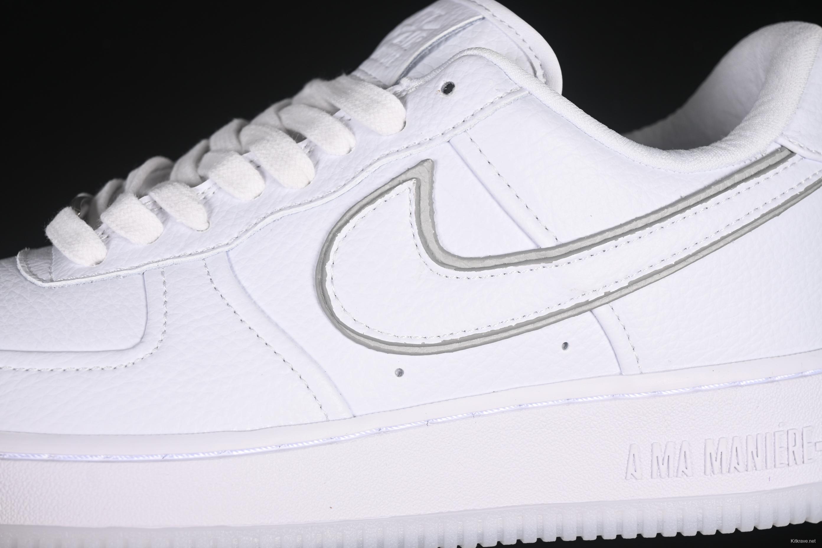 Nike A Ma Maniére x Air Force 1'07 Low Casual Sneakers in White - HF4084-100