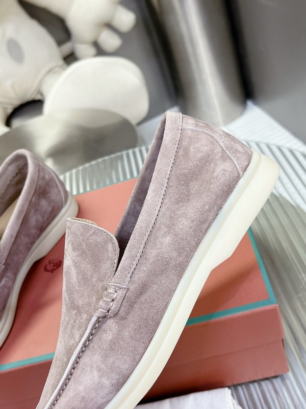 2024 Unisex LP Light Pink Suede Loafers MJ00270