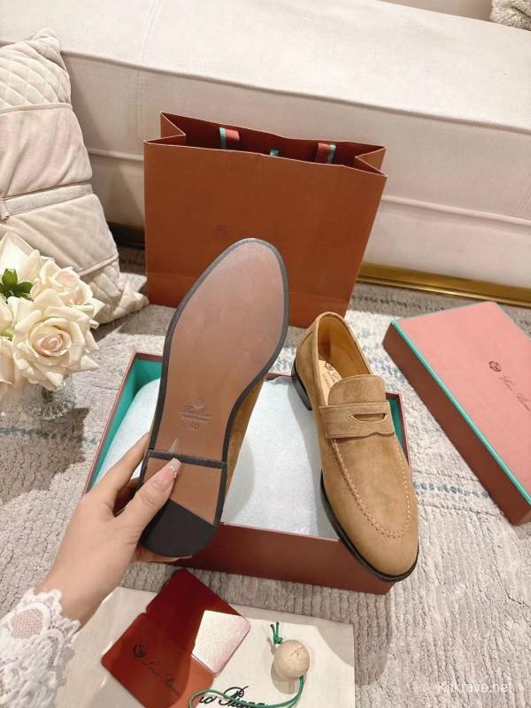 2025 Women LP Tan Suede Loafer LY00320