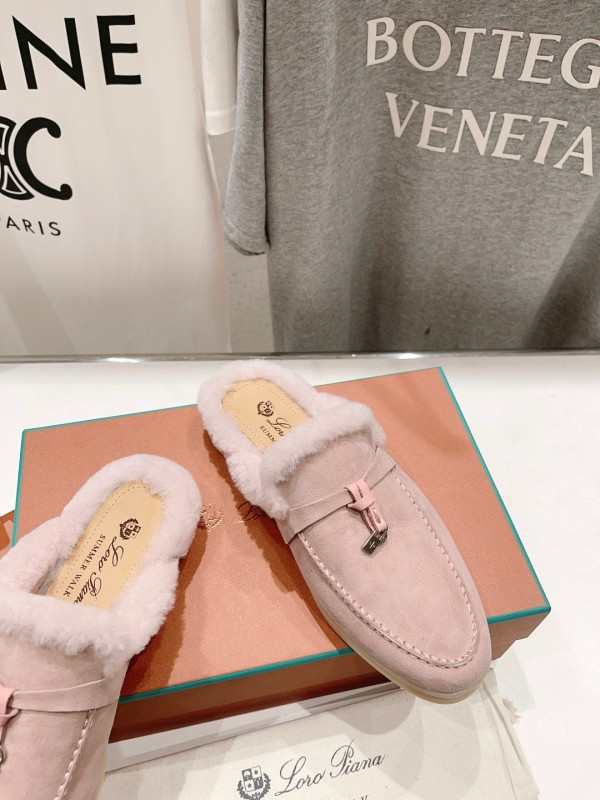 2024 Slippers LP Pink Suede Slippers