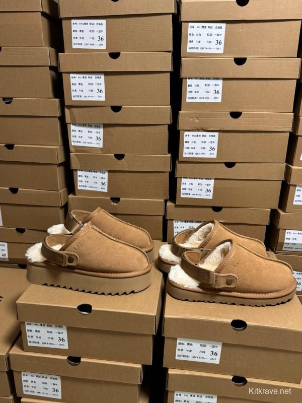 2024 UGG Walnut Suede Slippers MJ00170