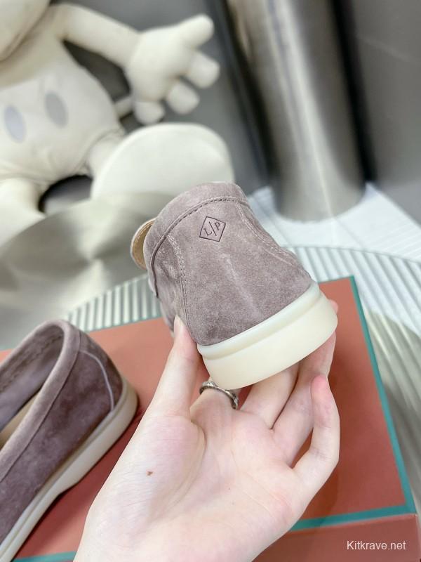 2024 Unisex LP Light Pink Suede Loafers MJ00270
