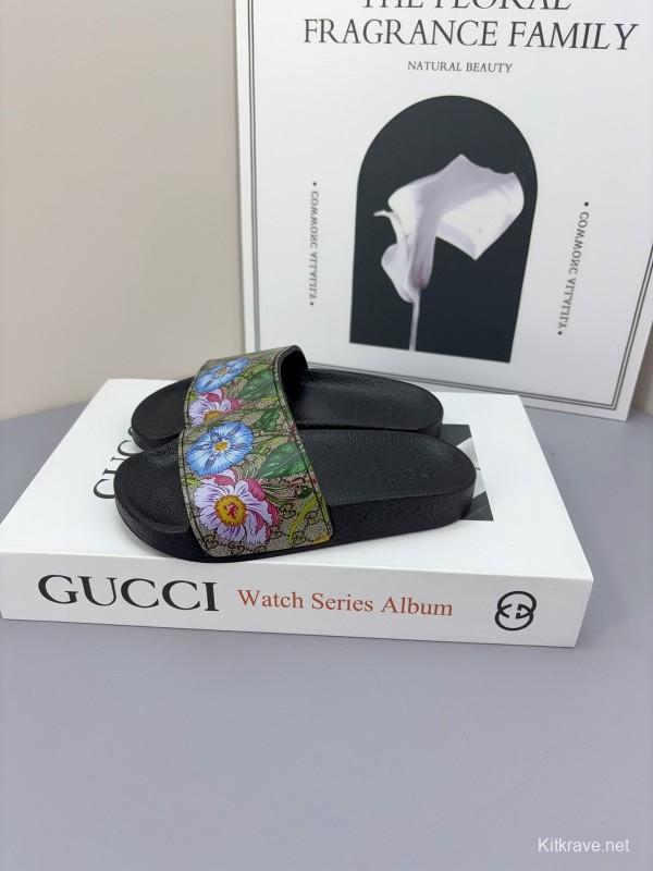 2025 Slippers Gucci Multicolor Canvas Slippers