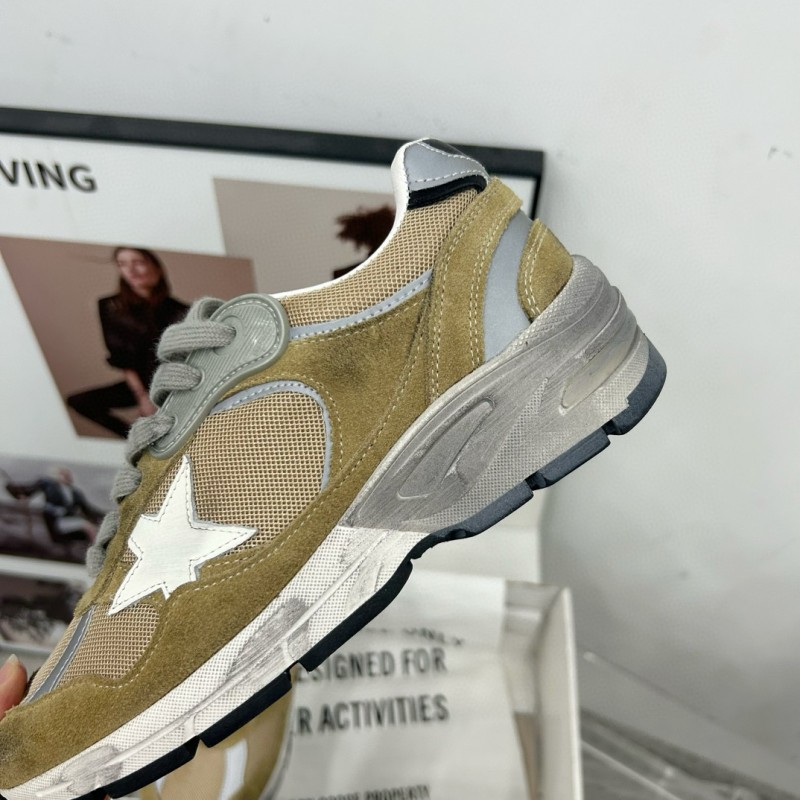 2024 Unisex GGDB Green Grey White Suede Mesh Sneakers