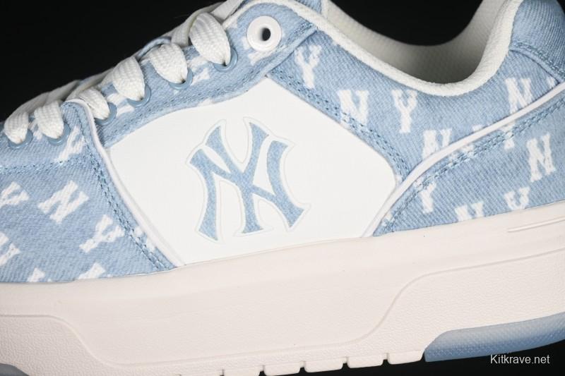 Adidas NY MLB Chunky Liner Embo Monogram New York Yankees Height-Increasing Thick Sole Casual Running Shoes - 3ASXV015N50BLS