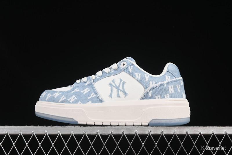 Adidas NY MLB Chunky Liner Embo Monogram New York Yankees Height-Increasing Thick Sole Casual Running Shoes - 3ASXV015N50BLS