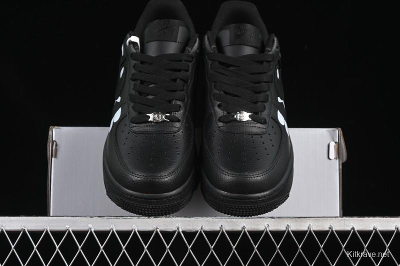 Nike Comme Des Garcons Air Force 1 Low Casual Sneakers with Full-Length Air Cushion - IB9949-001