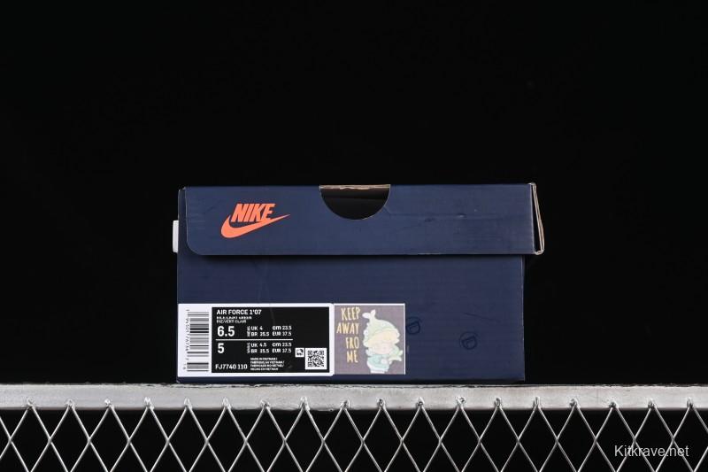 Nike Air Force 1'07 Low Bubble Mart Dimoo Casual Sneakers - FJ7740-110