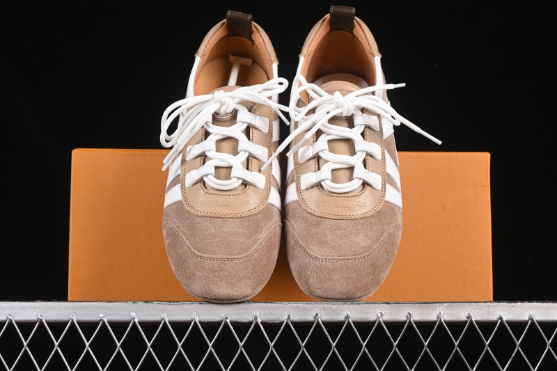 Louis Vuitton Sneakerina Round Toe Lace-Up Ballet Style Flat Training Shoes - N.F6