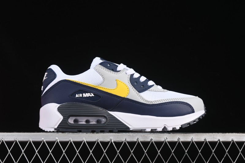 Nike Air Max 90 Retro Running Shoes with Visible Air Cushion - AJ1285-101