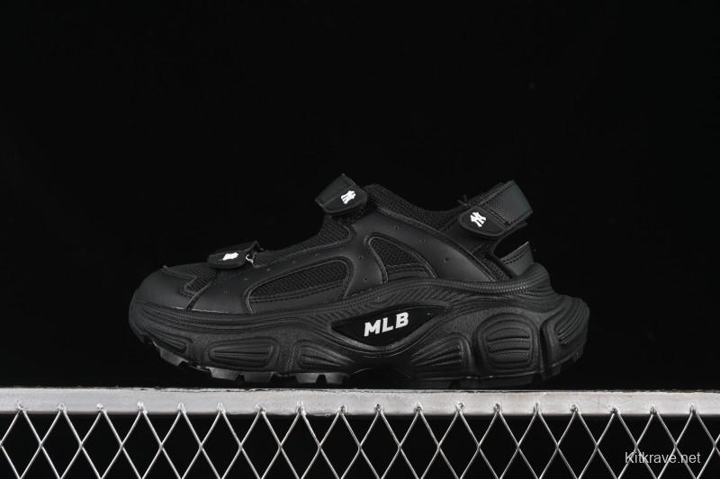 Adidas NY MLB Winner Chunky Mask New York Yankees Height Increase Platform Sandals - 3ASDW015350BKS