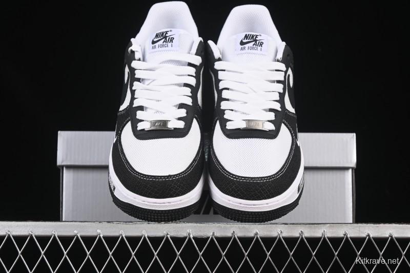 Nike Air Force 1'07 Low Custom Denim Swoosh Casual Sneakers - ZH0316-091