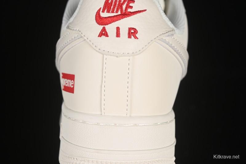 Nike Air Force 1 '07 Low Supreme Collaboration Versatile Beige Casual Sneakers - CS5288-011