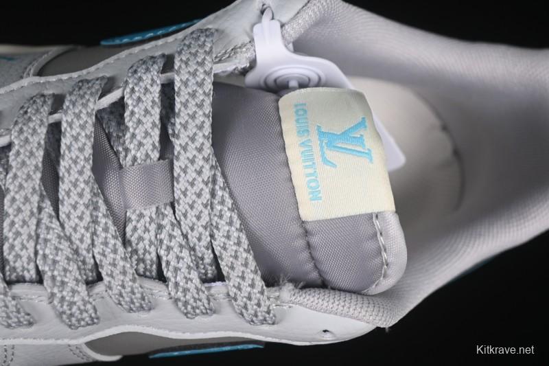 Nike Air Force 1 '07 Low LV Collaboration Gray Blue Sole Casual Sneakers - JJ2508-704