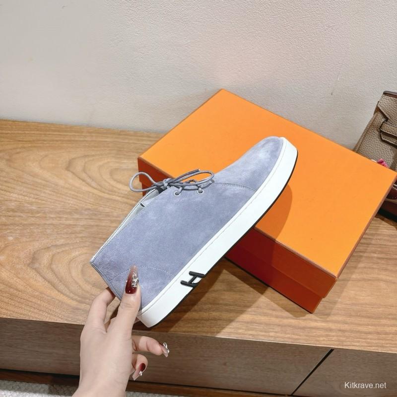 2025 Unisex H Grey Suede Classic Boots AS00380