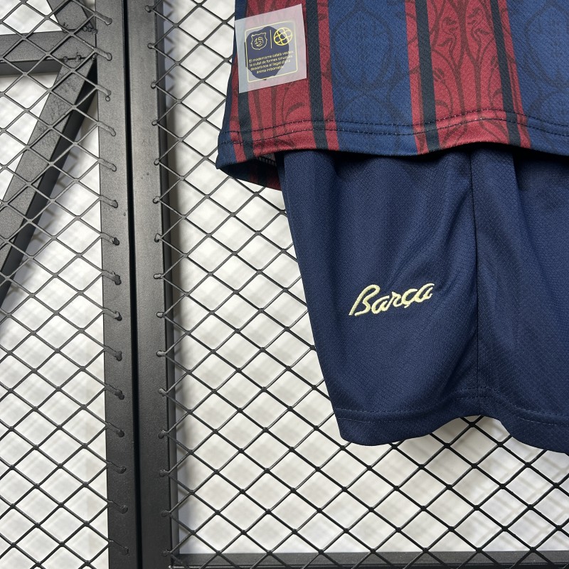 25/26 Kids Modernist FC Barcelona Polo Long Sleeve Jersey