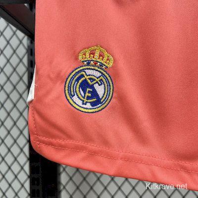 2025/26 Kids Real Madrid Orange Color Goalkeeper Red Jersey