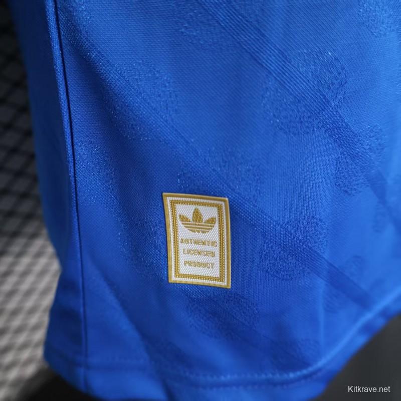 Player Version 25/26 Real Madrid Third Blue Long Sleeve Jersey