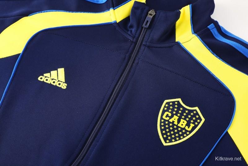 25/26 Boca Juniors Navy Full Zipper Jacket + Long Pants