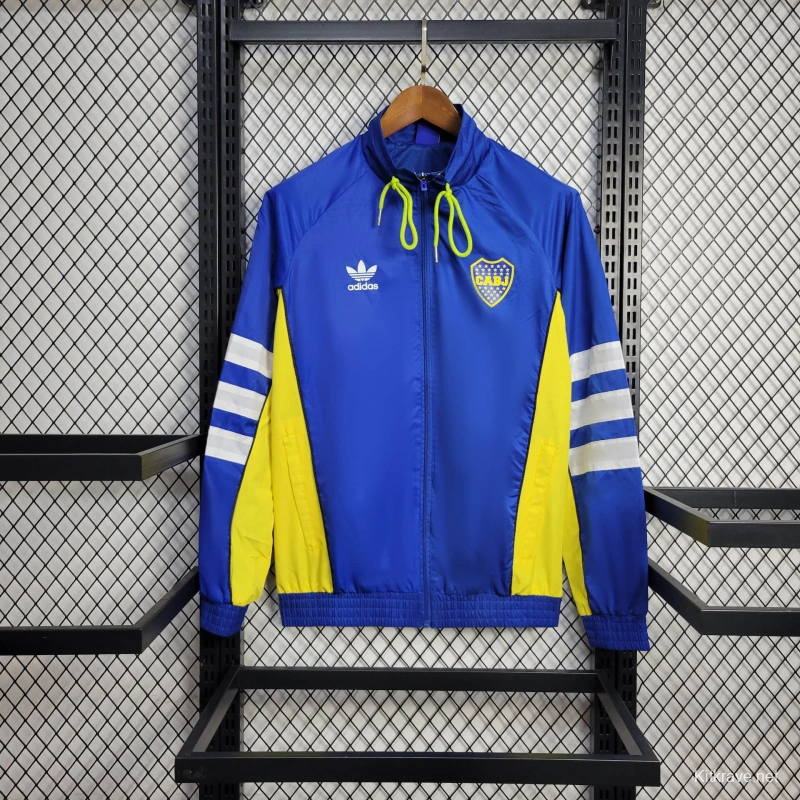 25/26 Boca Juniors Jacket Blue Windbreaker