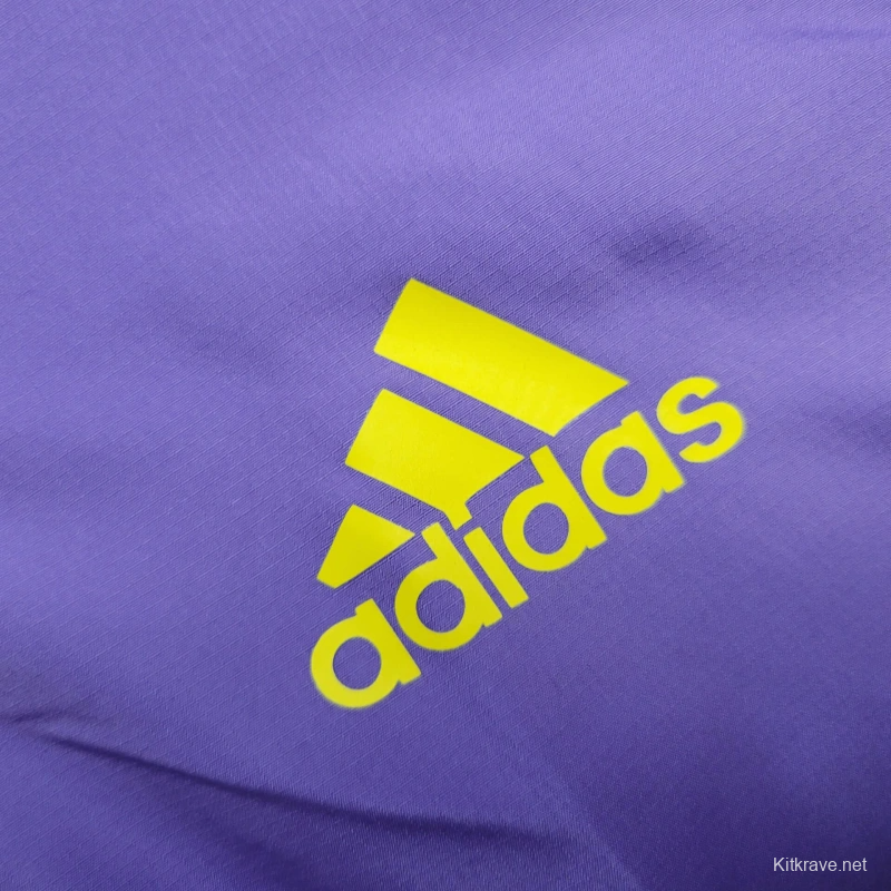 25/26 Real Madrid Jacket Black/Purple Windbreaker